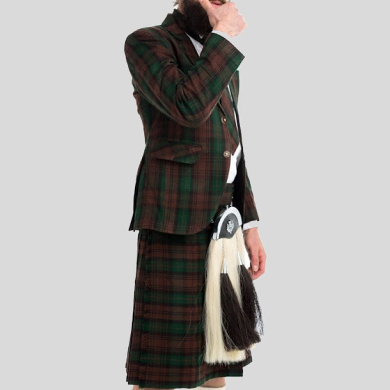 Deluxe Argyle Tartan Jacket & Kilt Outfit