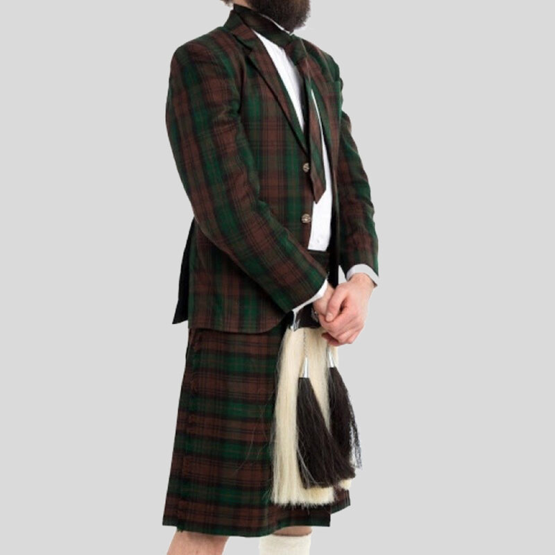 Deluxe Argyle Tartan Jacket & Kilt Outfit