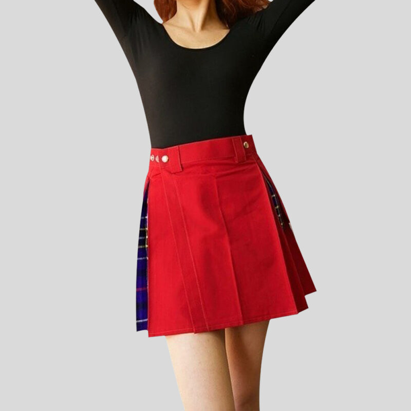Deluxe Hybrid Kilt for Women - Tartan Box Pleated
