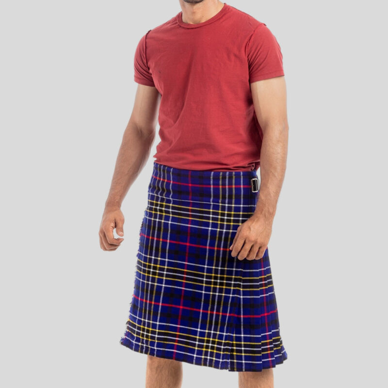 Modern Blue Tartan Kilt
