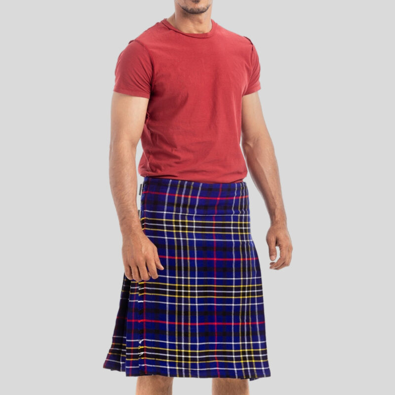 Modern Blue Tartan Kilt